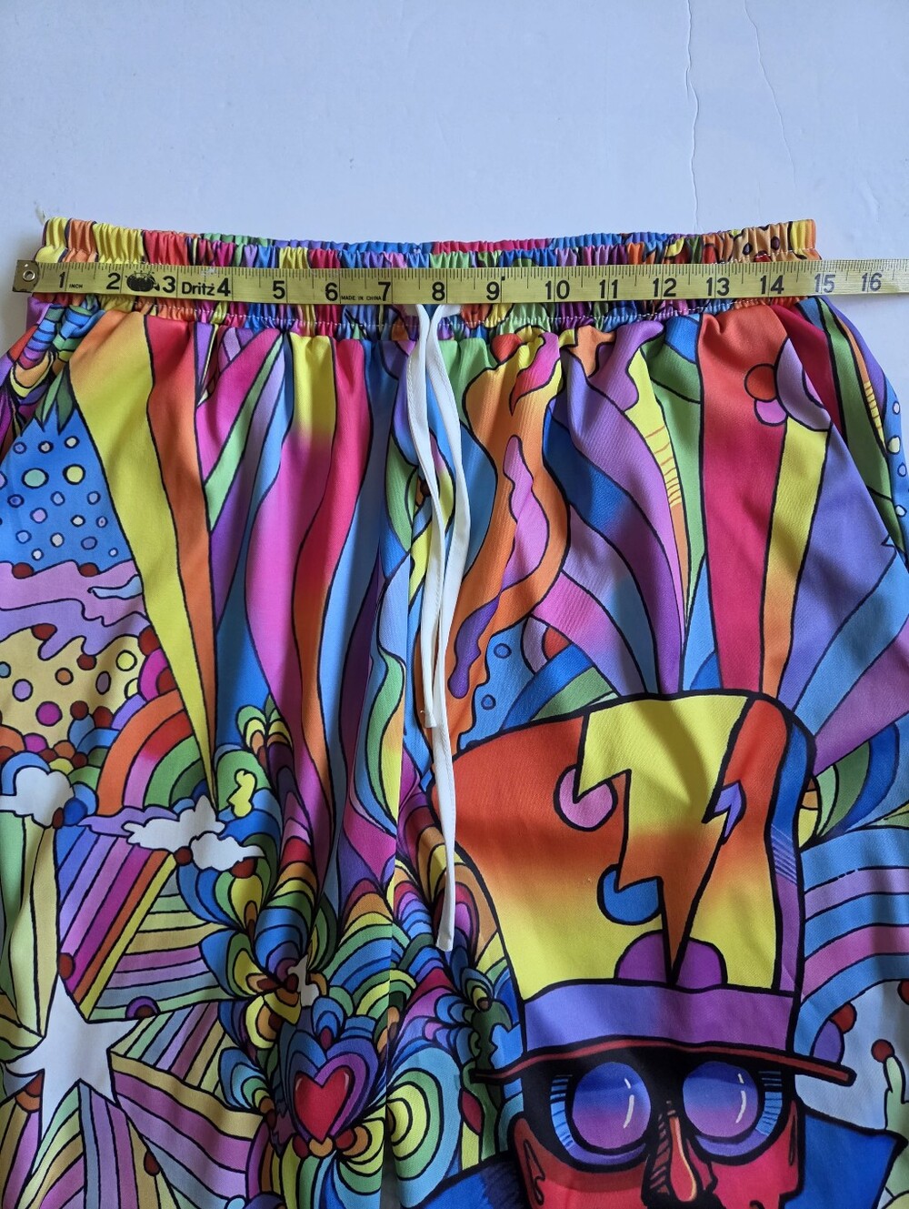 Psychedelic Rainbow Print Pants - Picture 4 of 6